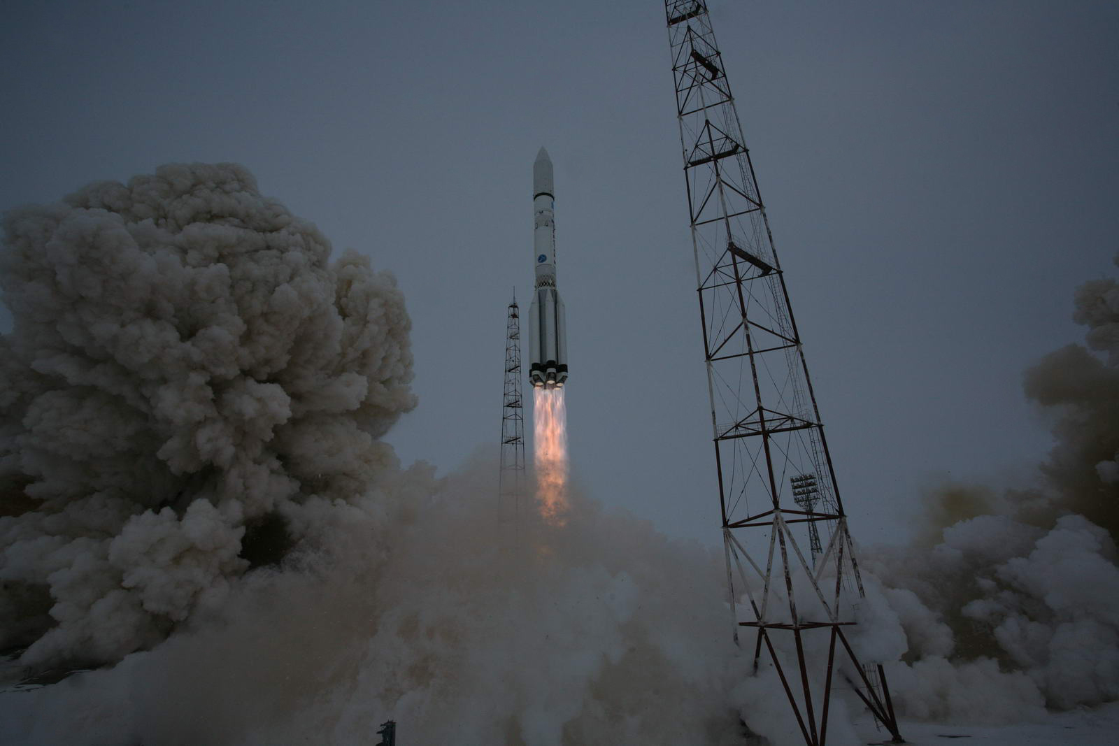 Russian Communications Satellite Launches on Proton Rocket